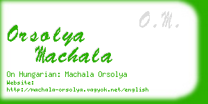 orsolya machala business card